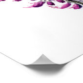 Poster d'impression de l'art de la glycine violett (Coin)