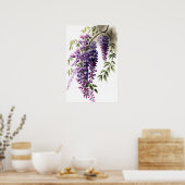 Poster d'impression de l'art de la glycine violett (Cuisine)