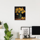 Poster d'impression de l'art de la jonquille jaune (Bureau à domicile)
