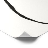 Poster d'impression de l'art de la ligne de fleurs (Coin)