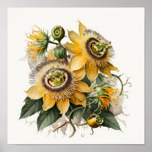 Poster d'impression de l'art de la Passion Jaune