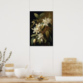 Poster d'impression de l'art de la vanille blanche (Cuisine)