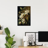 Poster d'impression de l'art de la vanille blanche (Bureau à domicile)