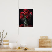 Poster d'impression de l'art de l'oeillet rouge (Cuisine)