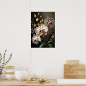 Poster d'impression de l'art de l'orchidée blanche (Cuisine)