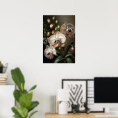 Poster d'impression de l'art de l'orchidée blanche (Bureau à domicile)