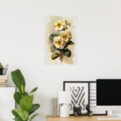 Poster d'impression de l'art de Primrose blanche (Bureau à domicile)