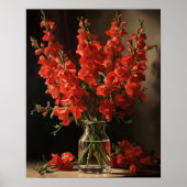 Poster d'impression de l'art de Red Snapdragon (Devant)
