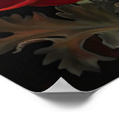 Poster d'impression de l'art des fleurs d'anémones (Coin)