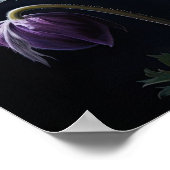 Poster d'impression de l'art des fleurs d'anémones (Coin)