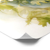 Poster d'impression de l'art des fleurs de marais (Coin)