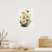 Poster d'impression de l'art des fleurs de marais (Cuisine)