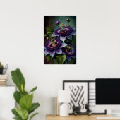 Poster d'impression de l'art des fleurs de mauve-p (Bureau à domicile)