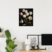 Poster d'impression de l'art des fleurs de tulipes (Bureau à domicile)