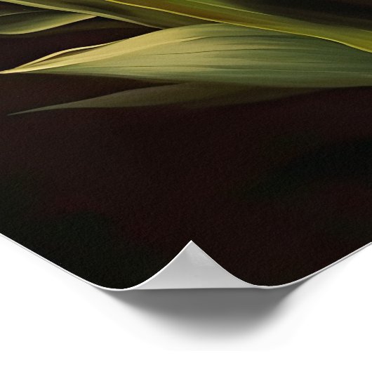 Poster d'impression de l'art des fleurs de tulipes (Coin)