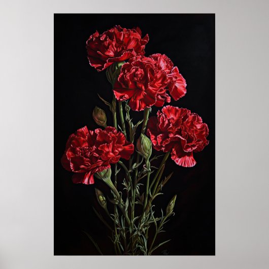 Poster d'impression de l'art des fleurs des oeille (Devant)