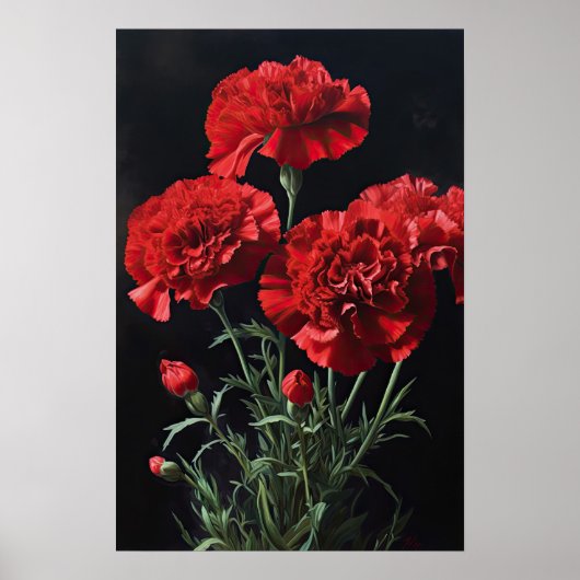 Poster d'impression de l'art des fleurs des oeille (Devant)