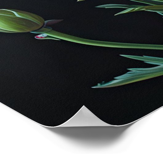 Poster d'impression de l'art des fleurs des oeille (Coin)