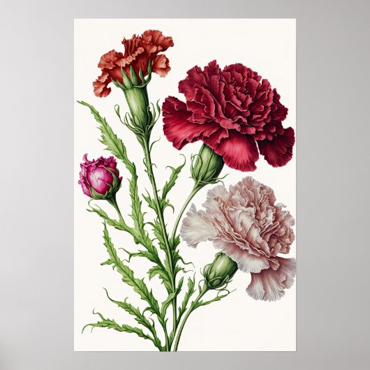 Poster d'impression de l'art des fleurs des oeille (Devant)