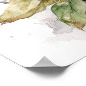 Poster d'impression de l'art des fleurs Magnolia (Coin)