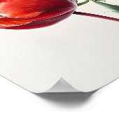 Poster d'impression de l'Art des Tulipes Rouges (Coin)