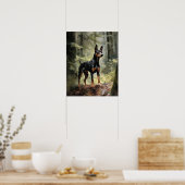 Poster d'impression de l'art du chien de Mancheste (Cuisine)