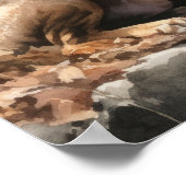 Poster d'impression de l'art du chien de recherche (Coin)