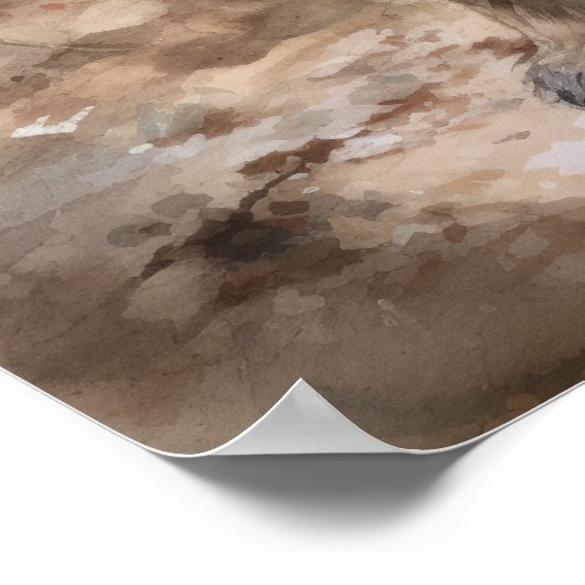 Poster d'impression de l'art du chien de Terrier F (Coin)