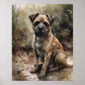 Poster d'impression de l'art du chien de Terrier F (Devant)