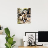 Poster d'impression de l'art du chien d'extraction (Bureau à domicile)