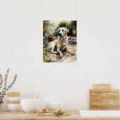 Poster d'impression de l'art du chien d'extraction (Cuisine)