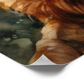 Poster d'impression de l'art du chien d'Irlande Se (Coin)