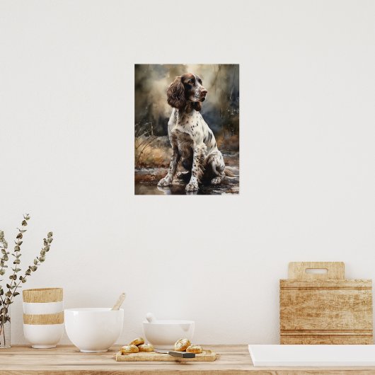 Poster d'impression de l'art du chien espagnol Spr (Cuisine)