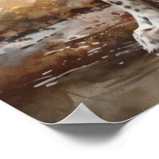 Poster d'impression de l'art du chien espagnol Spr (Coin)