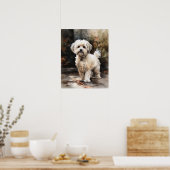 Poster d'impression de l'art du chien mignon Havan (Cuisine)