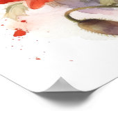 Poster d'impression de l'art du pavot rouge (Coin)