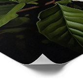 Poster d'impression de l'Art Fleuri Gardenias Blan (Coin)