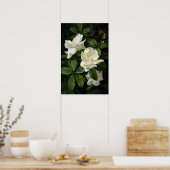 Poster d'impression de l'Art Fleuri Gardenias Blan (Cuisine)