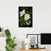 Poster d'impression de l'Art Fleuri Gardenias Blan (Bureau à domicile)