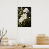 Poster d'impression de l'Art Fleuri Gardenias Blan (Cuisine)