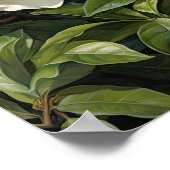 Poster d'impression de l'Art Fleuri Gardenias Blan (Coin)