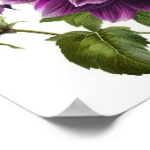 Poster d'impression de l'art floral Dahlias violet (Coin)
