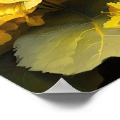 Poster d'impression de l'art floral de Begonias ja (Coin)
