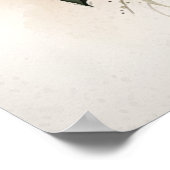 Poster d'impression de l'art floral Impatiens blan (Coin)