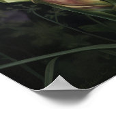 Poster d'impression de l'art floral Irises violet (Coin)