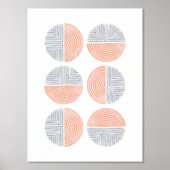 Poster d'impression de l'art géométrique du cercle (Recto)