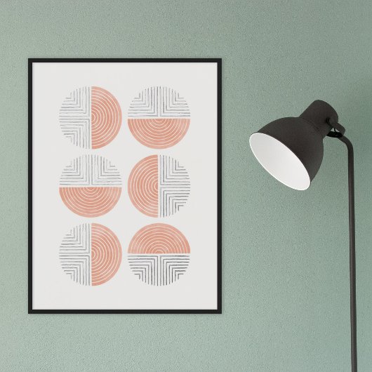Poster d'impression de l'art géométrique du cercle