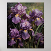 Poster d'impression de l'art Iris violet (Devant)