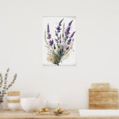 Poster d'impression de l'art Lavender Flower (Cuisine)