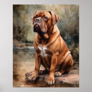 Poster d'impression de l'Art Mastiff Dog